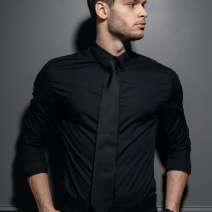 Classic Black Party Wear Shirt